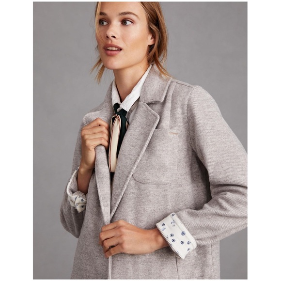 Anthropologie Pilcro Blazer Jacket New Easy Knit Natural Beige Size Medium NWT - Picture 6 of 10